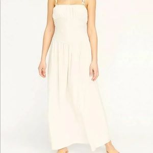 Free People Linen Tie Shoulder Dress